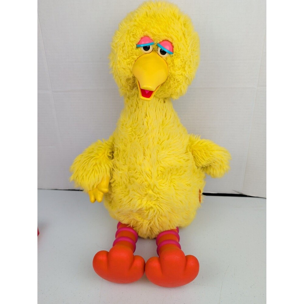 1986 Ideal Sesame Street Muppets Big Bird Story Magic Plush Cassette Tape Player